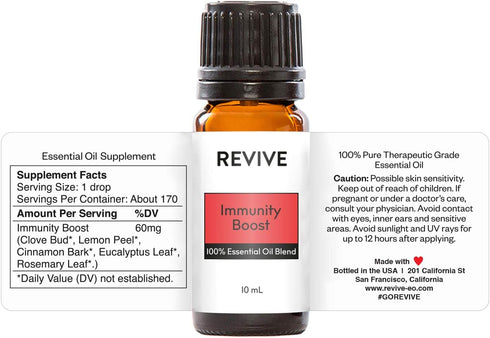Immunity 2 Pack 100% Boost Essential Oil Blend by Revive Essential Oils - Pure Therapeutic Grade, for Diffuser