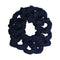 Solid Hair Ties Scrunchies - 12 Pack (Navy)