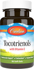 Carlson Tocotrienols, 40 mg, with Natural-Source Vitamin E, Sustainably Sourced, 90 Softgels