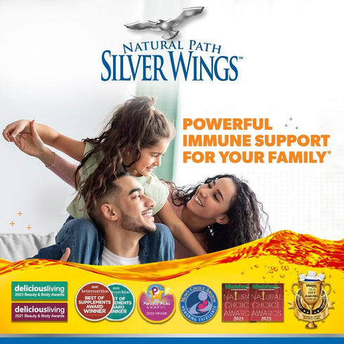 Natural Path Silver Wings Colloidal Silver 150ppm (750mcg) with Echinacea & Oregano Immune Support Spray