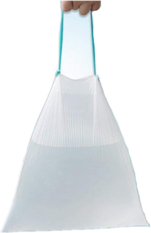 NO.1987 commerce Bags,1.2-1.5 120 Counts Small Drawstring Trash Gallon White Garbage Bag Home Trash Can Liners