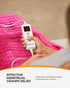 Pink Heating Pad for Period Cramps, CooCoCo FSA Wearables Large Heated Pad, HSA Store Eligible Menstrual Heat Pad, Cute