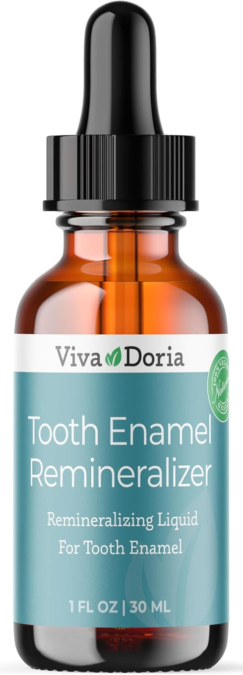 Viva Doria Tooth Enamel Remineralizing Liquid, 1 fl oz, Protects Tooth Enamel and Keeps Gum Healthy