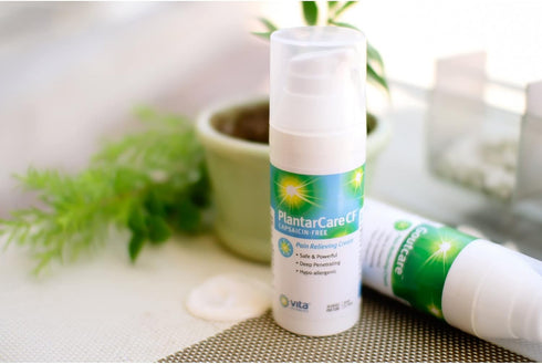 Vita Sciences PlantarCare CF, Fast Acting Cream for Plantar Area, Capsaicin-Free Formula