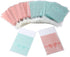 NUOMI 200Pcs Self Adhesive Pink Cookie Bags, Resealable Cellophane Bags for Gift Giving, 3.9"x3.1" with Bow Decoration
