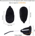 eZAKKA Eye Patches for Adults and Kids, Medical Soft Eye Patch for Lazy Eye Amblyopia Strabismus (Black+Black)