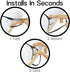 Topwon Bed Ladder Assist Get Up Helper - Pull Up Assist Device with Handle Strap - Sit Up Hoist for Elderly, Senior