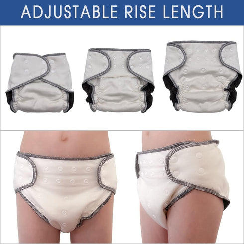 Set 616 1) EcoAble Nighttime Cloth Diaper for Big Kids, Age | Special Needs Protective Briefs for Incontinence