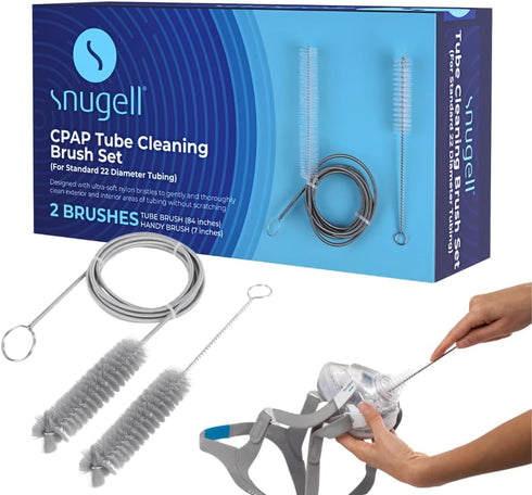 Snugell CPAP Tube Cleaning Brush Set – 84-Inch Flexible Cleaner for Tube Interiors & Masks