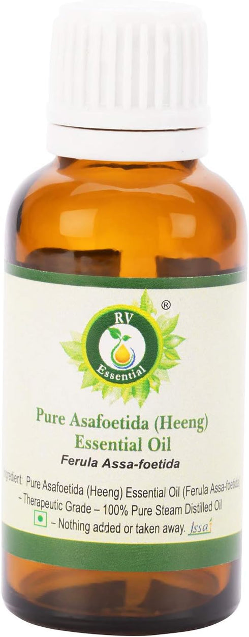Asafoetida Essential Oil | Pure Heeng Oil | Ferula Assa | 100% Pure Natural | Steam Distilled | Therapeutic Grade | 5ml