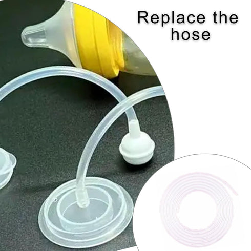 MOMOJIA 1m/2m Silicone Straw Tube for Baby Milk Feeding Bottles Easily Cut to Fit Most Bottles Food Grade Silicone Hose