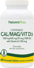 NaturesPlus Cal/Mag/VIT D3 with Vitamin K2, 60 Chewable Tablets, Chocolate Flavor