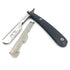 Parker PTB Professional Straight Razor with Replaceable Blades + 5 Parker Platinum Half Blades, All-Stainless-Steel