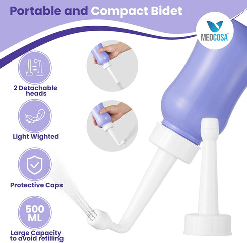 Pack Set Packs Medcosa Female Ice and Perineal Bottle | Reusable Perineal Cold & Portable Bidet Spray Bottle