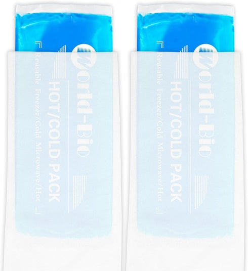 Soft Gel Ice Pack for Injuries Reusable 2 Pack, Flexible Hot Cold Pack for Neck Head Shoulder Knee Ankle Wrist Elbow Foot, Medical Cold Pack for First Aid, Migraines, Wisdom Teeth, Surgery Recovery