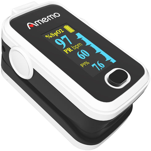 Monitor(SpO2) Pulse Oximeter,OLED Display Oxygen Monitor Fingertip,Blood Oxygen Saturation with Carrying Case,Silicone