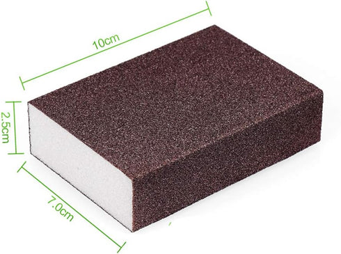 Carborundum Sponges Nano Magic Emery Cleaning Sponge - Rust Remover for Pots and Pans (10 Pack)