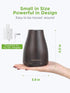 InnoGear Essential Oil Diffuser, Premium 5-in-1 Aromatherapy Diffuser, Air Desk Humidifier for Bedroom, Brown
