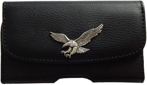 Premium Classic 3D Eagle Style Pouch Case with Belt Clip for Freestyle Libre 3 / Freestyle Libre 2 (Horizontal/1/eagle