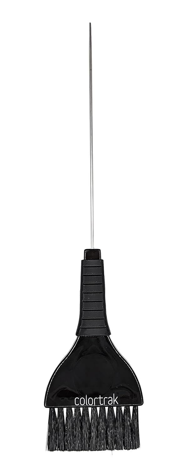 Colortrak Duo Color Brush, Black - Ideal for Sectioning, Ergonomic Grip, Easy to Clean, Firm Straight Bristles