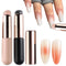Silicone Brush for Ombre Nail Art, 2Pcs Reusable Gel Polish Gradient Design Applicator Brush for Nail Art Manicure