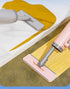 Mini Mop for Small Spaces, Portable Self-Squeeze Mop with Crevice Brush, Silicone Squeegee & 2 Reusable Pads