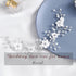 HEREAD Flower Bride Wedding Hair Vine, Pearl Bridal Headband with Rhinestones for Women