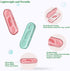 Dental Flossers 2 Pcs Mini Portable Case, Refillable Toothpicks Dispenser, 10 Count Floss Picks Organizer for On-The-Go