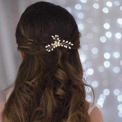 inSowni 26 Pack Gold Wedding Bridal Hair Side Combs + U Shaped Hair Pins Clips for Women Girls Bridesmaids