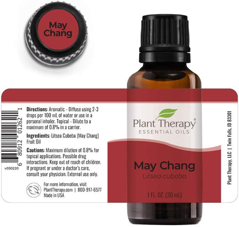 Plant Therapy May Chang (Litsea Cubeba) Essential Oil 30 mL (1 oz) 100% Pure, Therapeutic Grade