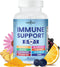 8 in 1 Immune Support Booster Supplement with Echinacea, Vitamin C and Zinc 50mg, Vitamin D 5000 IU, Turmeric Curcumin