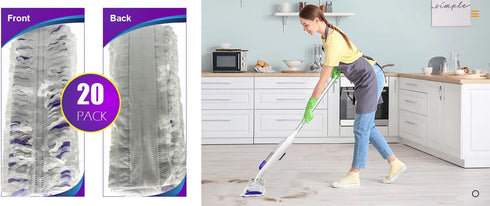 Replacement for Swiffer PowerMop Multi-Surface Mop ,swiffer Power mop Refills. Disposable Replacement Mop Pads for Floor Cleaning, Pack of 20.