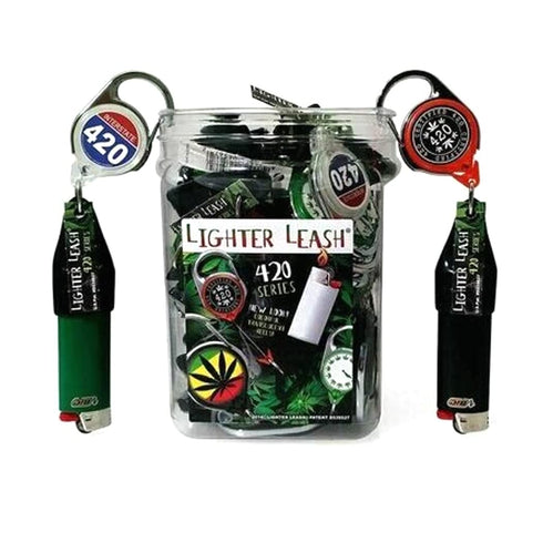 Lighter Leash The Leaf, Retractable Lighter Holder, 5 Count