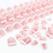 Yokilly Natural French Acrylic False Nails Kit, 12 Different Size Short Press on Nails, Pink White Tips, 120 Pcs