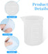 Vin Beauty 2Pcs Silicone Laundry Detergent Cup, Laundry Detergent Measuring Cup, Silicone Dispenser Cups Reusable