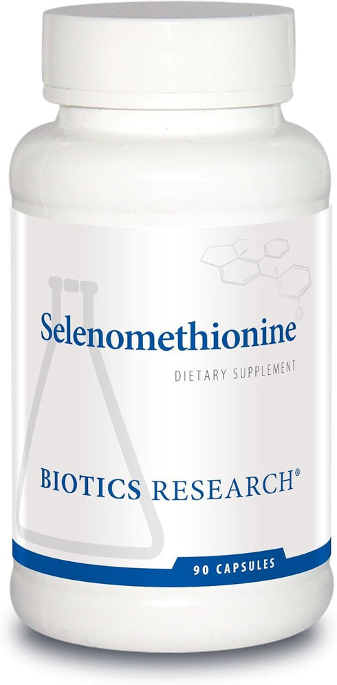 Biotics Research Selenomethionine, High Potency Selenium, Thyroid Gland Function, DNA Production, Cognitive Health, 90