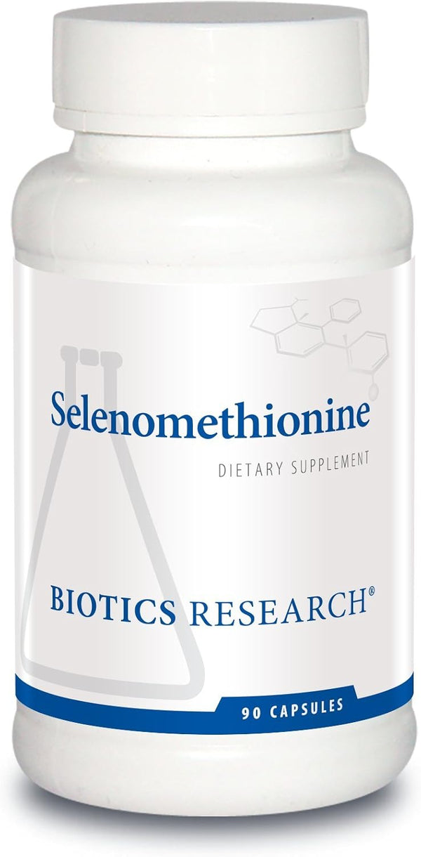 Biotics Research Selenomethionine, High Potency Selenium, Thyroid Gland Function, DNA Production, Cognitive Health, 90