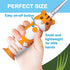 brush-baby WildOnes Kids Electric Toothbrush, Rechargeable, 1 Handle, 3 Brush Heads, USB Charging, Ages 0-10 (Tiger)