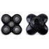 Men 5D Rotary Razor Replacement Head, 5 Blade Floating Washable Electric Shaver Trimmer (Black)
