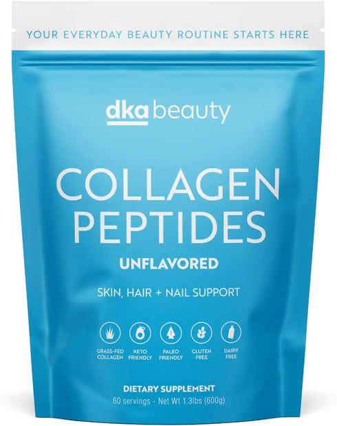 Dr. Kellyann Hydrolyzed Collagen Peptides Protein Powder Unflavored (60 Servings, 1.3lbs) - Grass Fed, Paleo & Keto