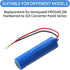 ZTHY 300-10342 Battery Replacement for Honeywell PROSIXC2W 3.6V 2480mAh Converter Panel