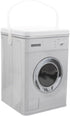 VILLCASE Large Capacity Laundry Powder Box, Metal Washing Machine Shaped Container with Handle