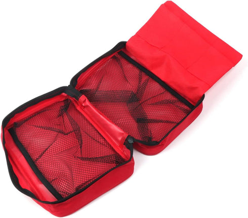 First Aid Bag, Empty Medical Storage Kit Red Trauma Bag for Emergency First Aid Kits, Car Workshop Cycling Outdoors