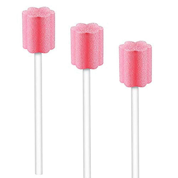 100PCS Disposable Mouth Swabs Sponge - Unflavored & Sterile Oral Swabs for Mouth Cleaning