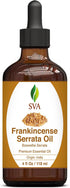 SVA Frankincense Essential Oil, 4 Fl Oz, 100% Natural Boswellia Serrata Oil for Diffuser, Hair Care, Skin Care