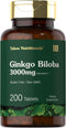 Carlyle Ginkgo Biloba | 3000mg Per Serving | 200 Tablets | Extra Strength, Vegetarian, Non-GMO & Gluten Free