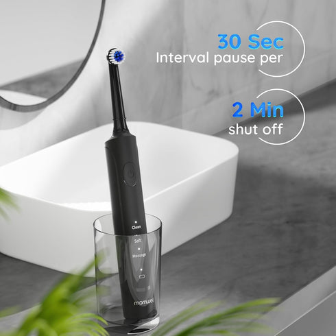 mornwell Electric Toothbrush, USB Fast Charging, 3 Modes, Rechargeable Spin Toothbrushes for Adults & Kids