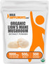 BulkSupplements.com Organic Lion's Mane Mushroom Extract Powder, 1000mg per Serving, 500g (Pack of 1)