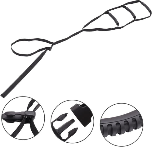 HAKIDZEL Elder Pull Up Strap Adjustable Bed Ladder for Seniors Non Slip Grip Lightweight Physiotherapy Aid for Disabled
