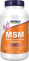 NOW Supplements MSM (Methylsulfonylmethane) 1,500 mg, 200 Tablets